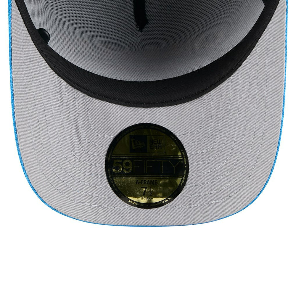 Los Angeles Chargers New Era 2025 NFL Draft On Stage A-Frame 59FIFTY Fitted Hat - Black/Powder Blue cheap