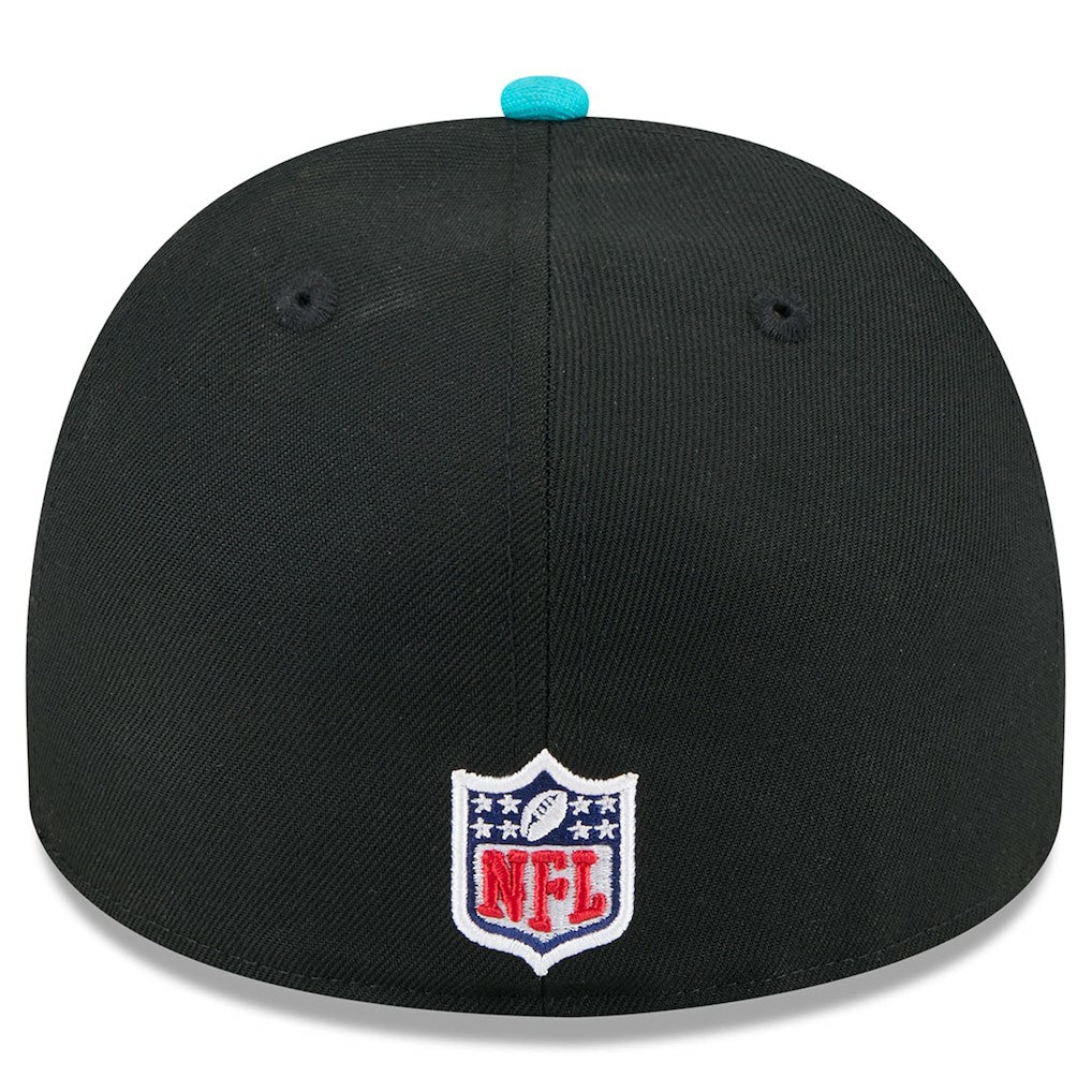 Miami Dolphins New Era 2025 NFL Draft On Stage A-Frame 59FIFTY Fitted Hat - Black/Aqua outlet