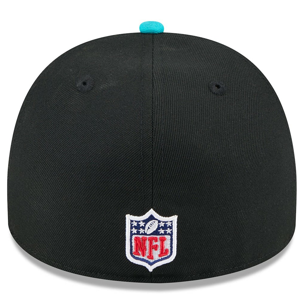 Miami Dolphins New Era 2025 NFL Draft On Stage A-Frame 59FIFTY Fitted Hat - Black/Aqua outlet