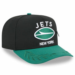 New York Jets New Era 2025 NFL Draft On Stage A-Frame 59FIFTY Fitted Hat - Black/Green for sale