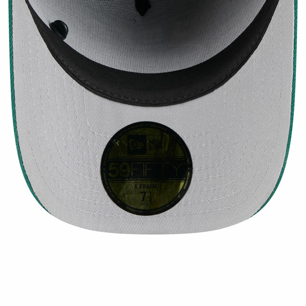 New York Jets New Era 2025 NFL Draft On Stage A-Frame 59FIFTY Fitted Hat - Black/Green for sale