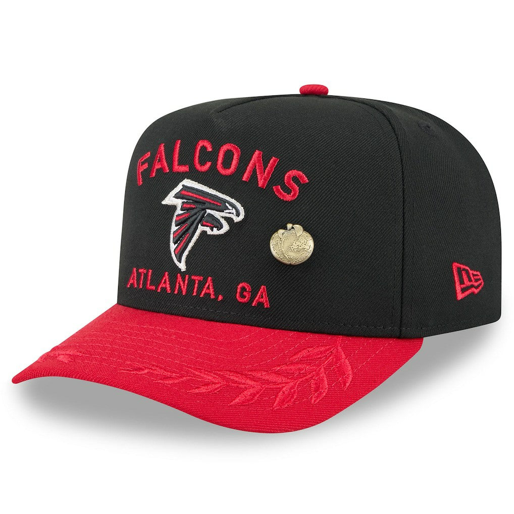 Atlanta Falcons New Era 2025 NFL Draft On Stage A-Frame 59FIFTY Fitted Hat - Black/Red online