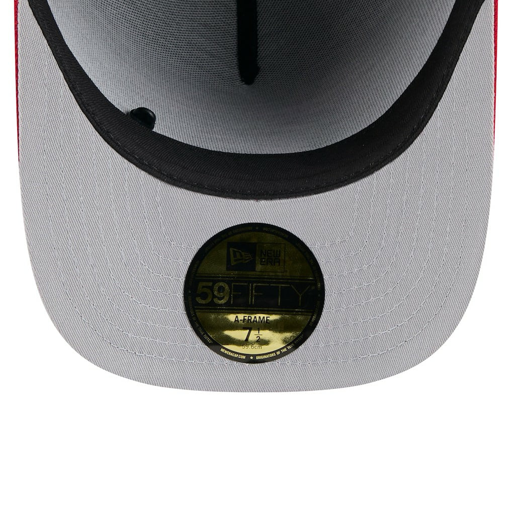 Atlanta Falcons New Era 2025 NFL Draft On Stage A-Frame 59FIFTY Fitted Hat - Black/Red online