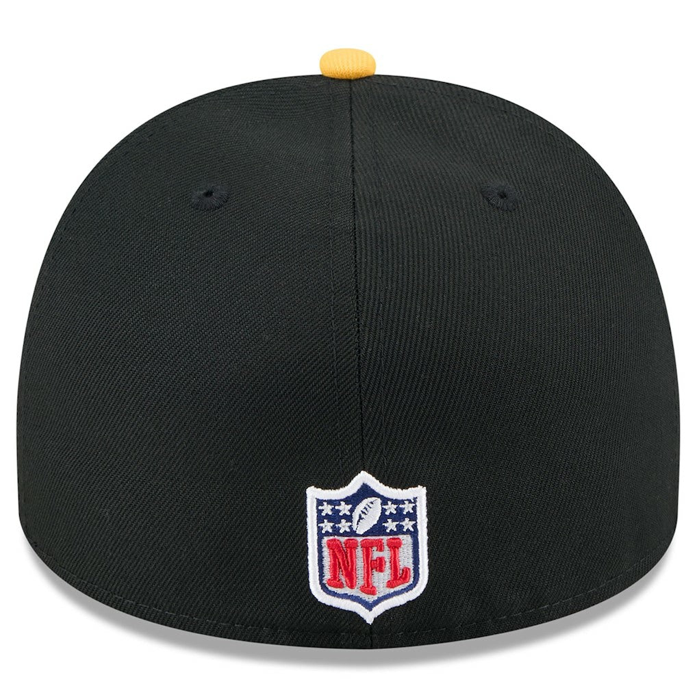 Pittsburgh Steelers New Era 2025 NFL Draft On Stage A-Frame 59FIFTY Fitted Hat - Black/Gold sale