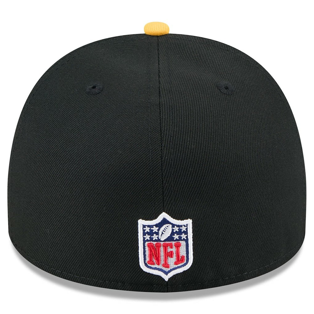 Pittsburgh Steelers New Era 2025 NFL Draft On Stage A-Frame 59FIFTY Fitted Hat - Black/Gold sale
