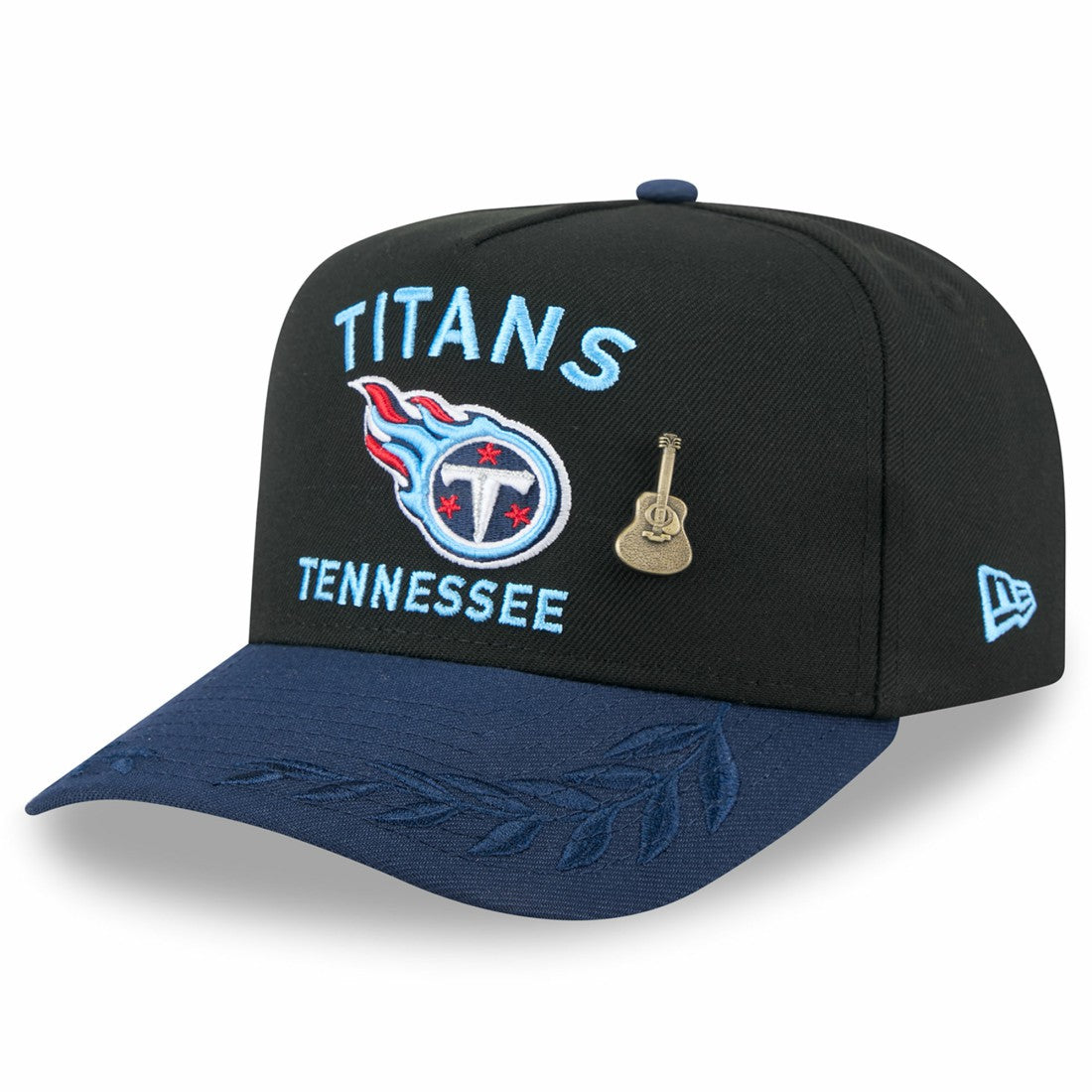 Tennessee Titans New Era 2025 NFL Draft On Stage A-Frame 59FIFTY Fitted Hat - Black/Navy outlet