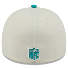 Miami Dolphins New Era 2025 NFL Draft A-Frame 59FIFTY Fitted Hat - Cream/Aqua online