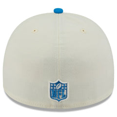 Detroit Lions New Era 2025 NFL Draft A-Frame 59FIFTY Fitted Hat - Cream/Blue on sale