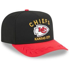 Kansas City Chiefs New Era 2025 NFL Draft A-Frame 9FIFTY Snapback Hat - Black/Red on sale