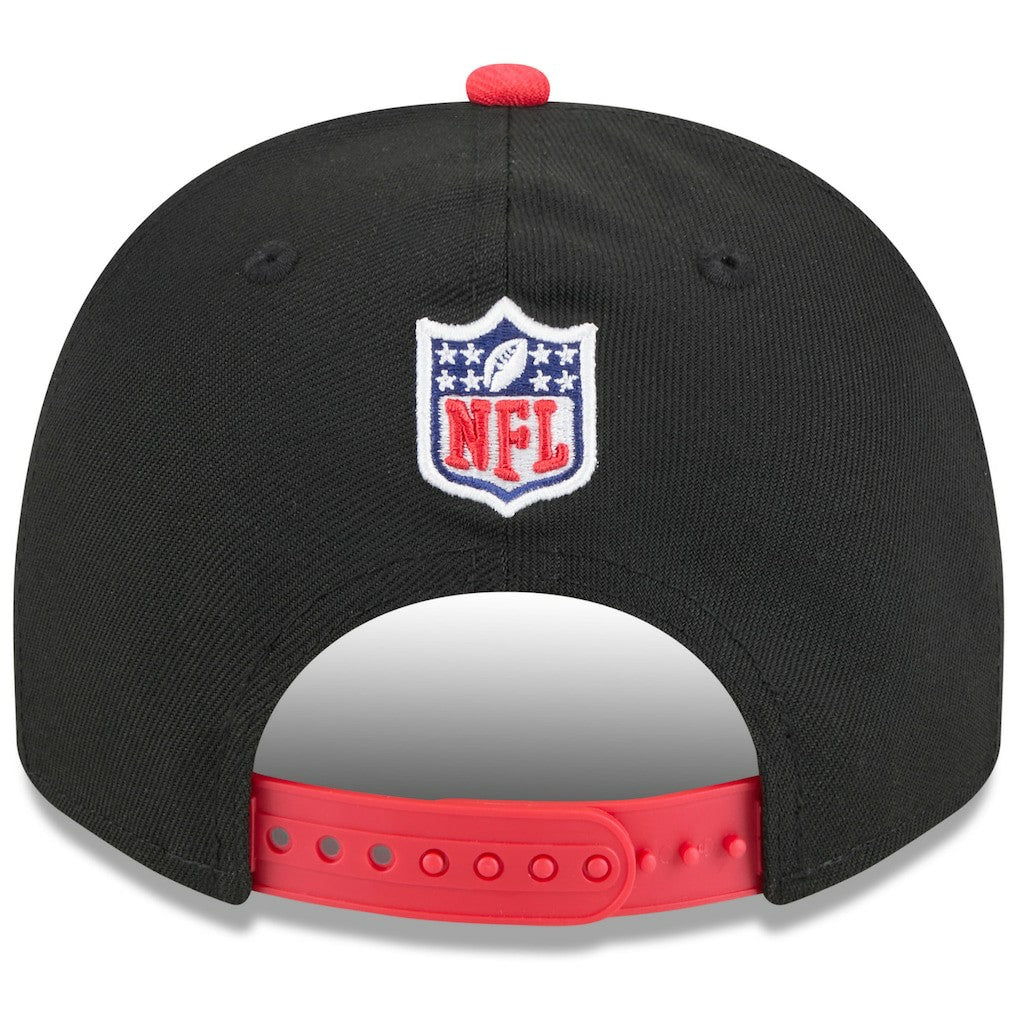 Kansas City Chiefs New Era 2025 NFL Draft A-Frame 9FIFTY Snapback Hat - Black/Red on sale