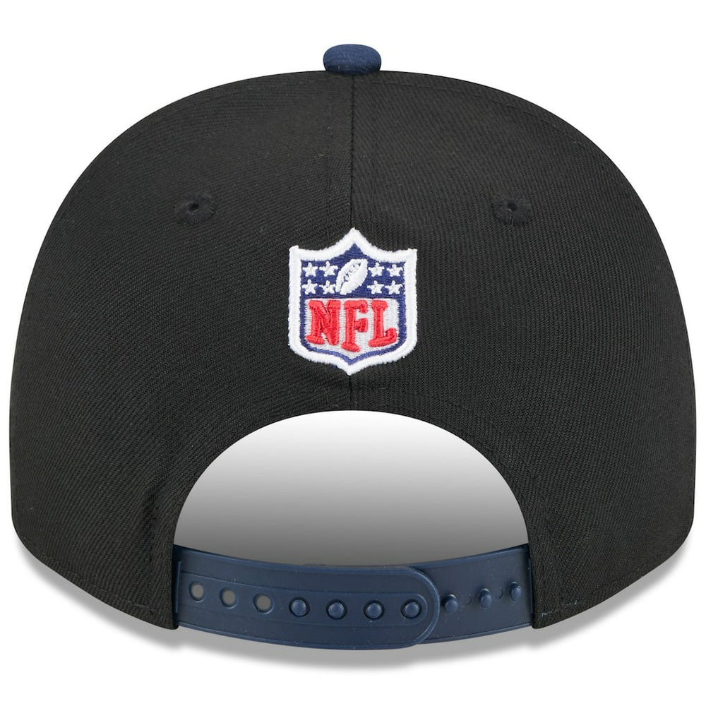 Seattle Seahawks New Era 2025 NFL Draft A-Frame 9FIFTY Snapback Hat - Black/College Navy discount