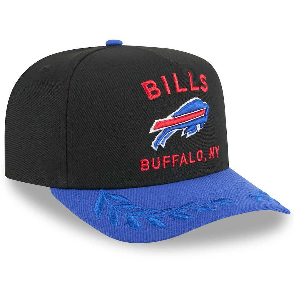 Buffalo Bills New Era 2025 NFL Draft A-Frame 9FIFTY Snapback Hat - Black/Royal online