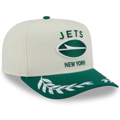 New York Jets New Era 2025 NFL Draft A-Frame 9FIFTY Snapback Hat - Cream/Green cheap