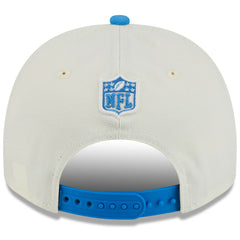 Detroit Lions New Era 2025 NFL Draft A-Frame 9FIFTY Snapback Hat - Cream/Blue on sale