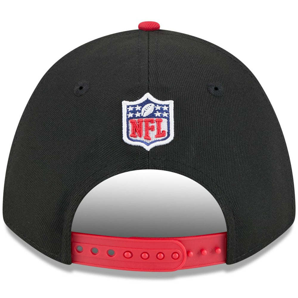 Kansas City Chiefs New Era 2025 NFL Draft 9FORTY A-Frame M-Crown Adjustable Hat - Black/Red cheap