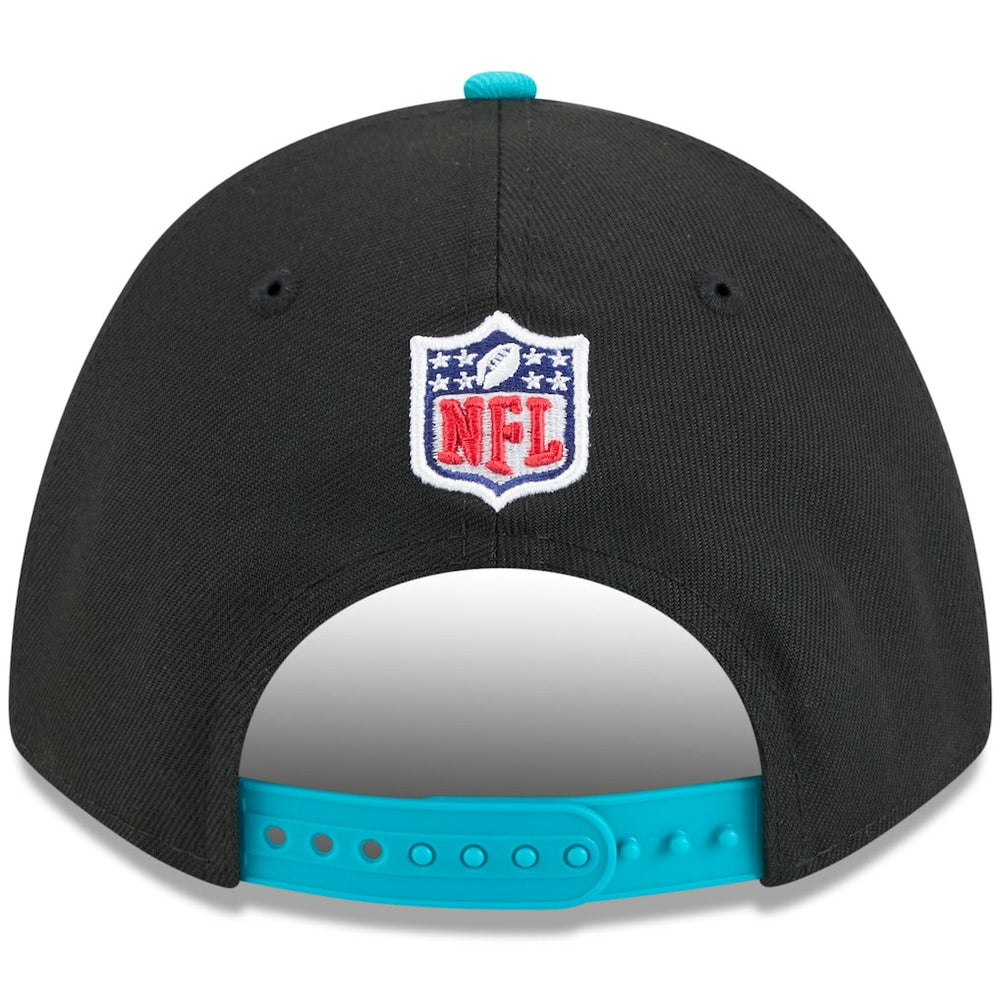 Miami Dolphins New Era 2025 NFL Draft 9FORTY A-Frame M-Crown Adjustable Hat - Black/Aqua online