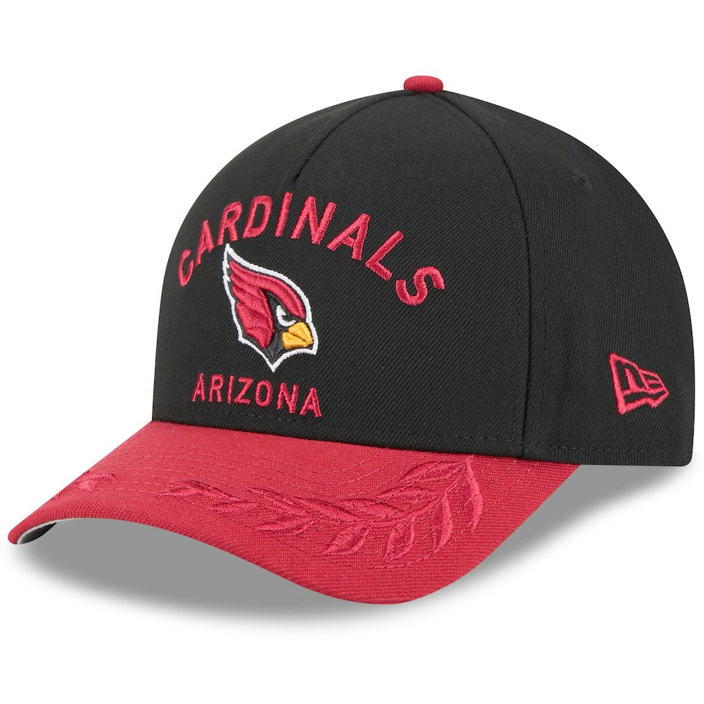 Arizona Cardinals New Era 2025 NFL Draft 9FORTY A-Frame M-Crown Adjustable Hat - Black/Cardinal discount