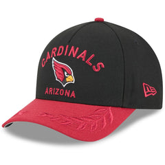 Arizona Cardinals New Era 2025 NFL Draft 9FORTY A-Frame M-Crown Adjustable Hat - Black/Cardinal discount