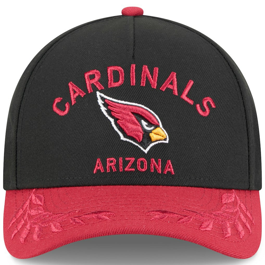 Arizona Cardinals New Era 2025 NFL Draft 9FORTY A-Frame M-Crown Adjustable Hat - Black/Cardinal discount