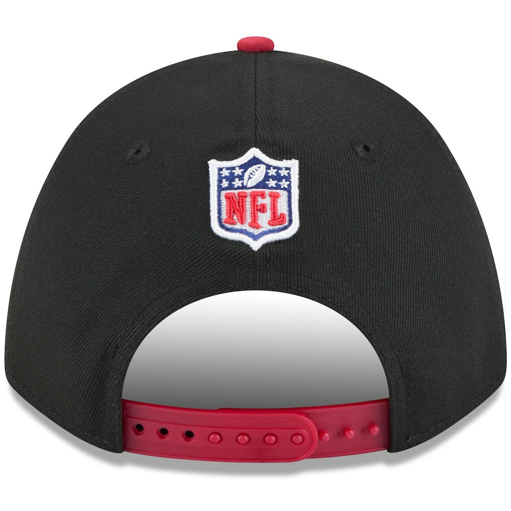 Arizona Cardinals New Era 2025 NFL Draft 9FORTY A-Frame M-Crown Adjustable Hat - Black/Cardinal discount