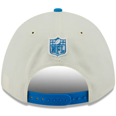 Detroit Lions New Era 2025 NFL Draft 9FORTY A-Frame M-Crown Adjustable Hat - Cream/Blue on sale