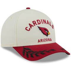 Arizona Cardinals New Era 2025 NFL Draft 9FORTY A-Frame M-Crown Adjustable Hat - Cream/Cardinal sale