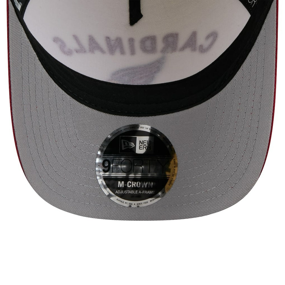 Arizona Cardinals New Era 2025 NFL Draft 9FORTY A-Frame M-Crown Adjustable Hat - Cream/Cardinal sale