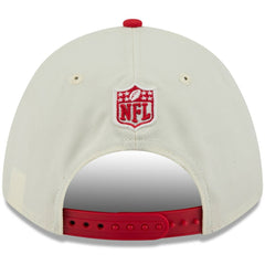 Kansas City Chiefs New Era 2025 NFL Draft 9FORTY A-Frame M-Crown Adjustable Hat - Cream/Red sale