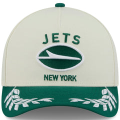 New York Jets New Era 2025 NFL Draft 9FORTY A-Frame M-Crown Adjustable Hat - Cream/Green online
