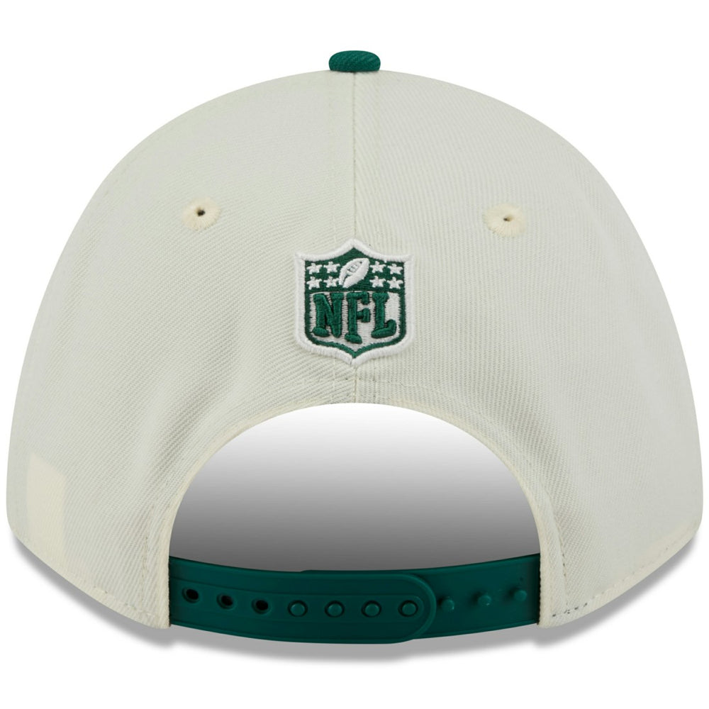 New York Jets New Era 2025 NFL Draft 9FORTY A-Frame M-Crown Adjustable Hat - Cream/Green online