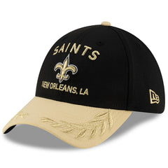 New Orleans Saints New Era 2025 NFL Draft 39THIRTY Flex Hat - Black/Gold on sale