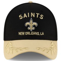 New Orleans Saints New Era 2025 NFL Draft 39THIRTY Flex Hat - Black/Gold on sale