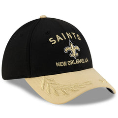 New Orleans Saints New Era 2025 NFL Draft 39THIRTY Flex Hat - Black/Gold on sale