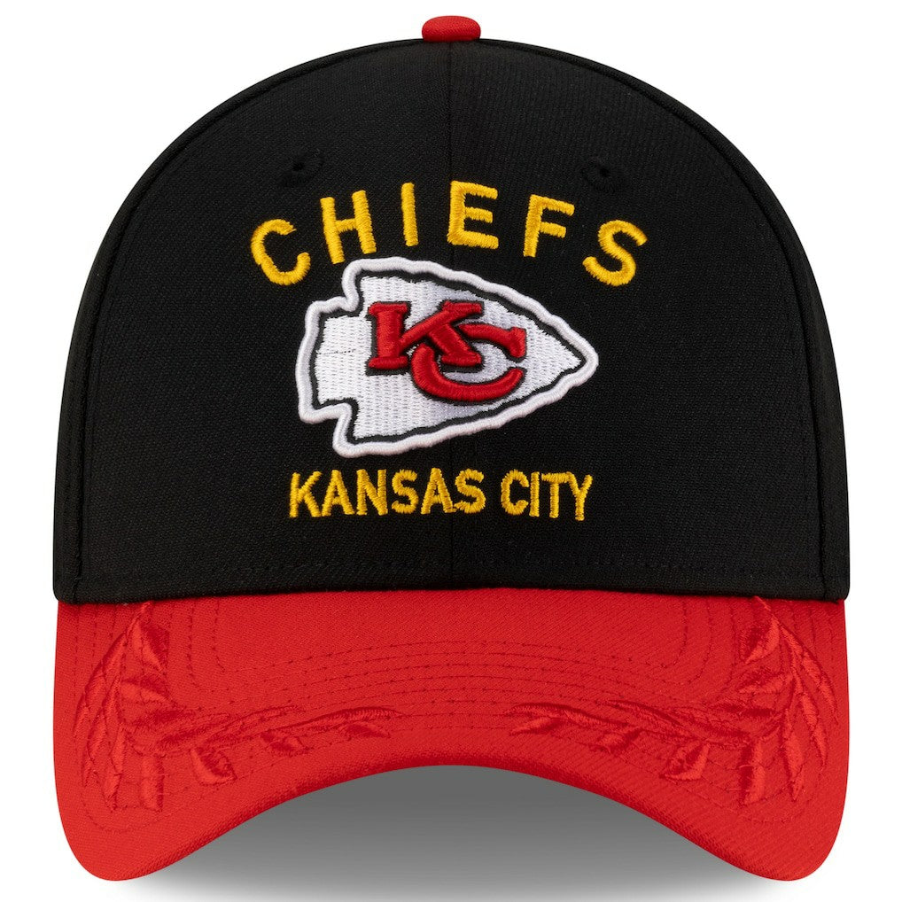 Kansas City Chiefs New Era 2025 NFL Draft 39THIRTY Flex Hat - Black/Red for sale