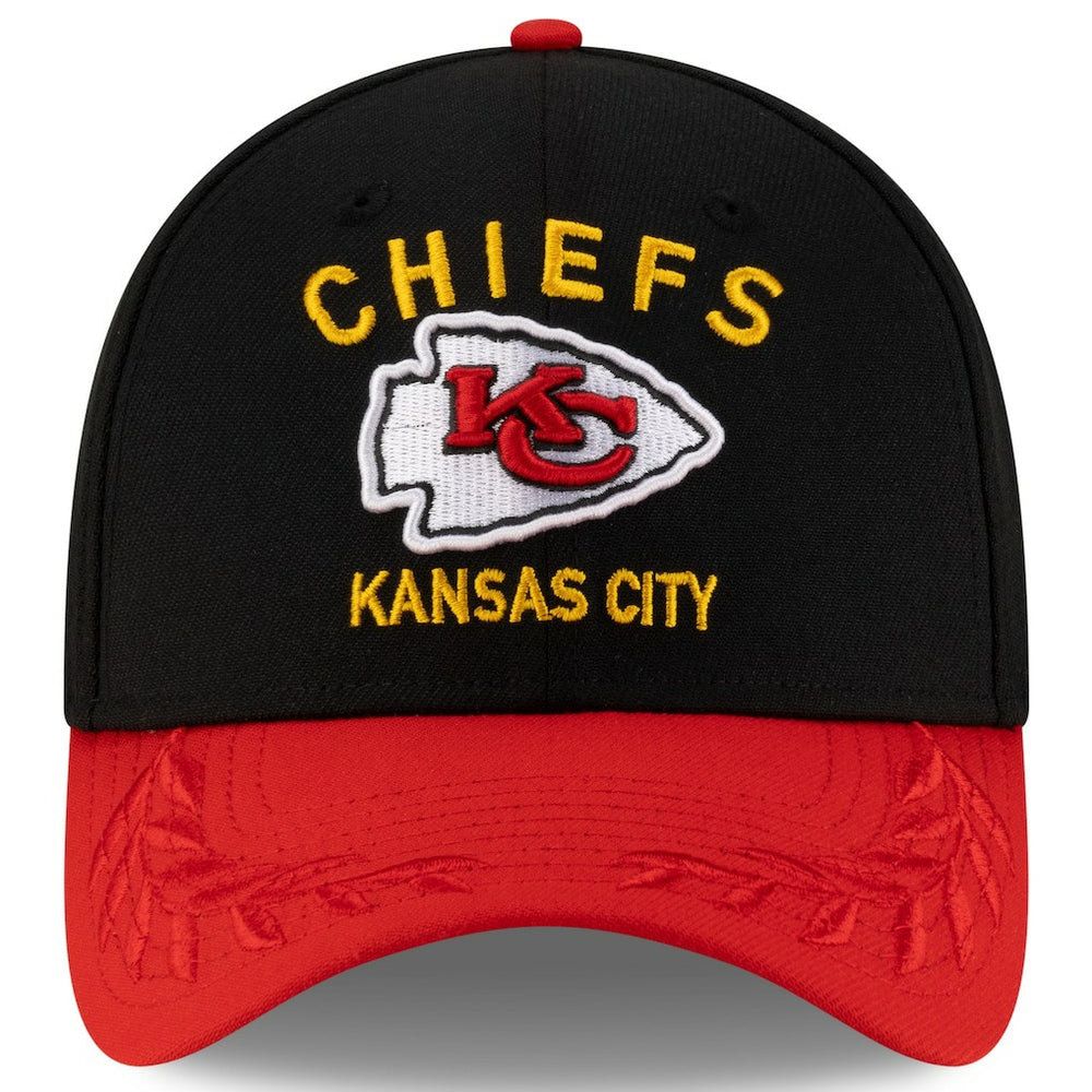 Kansas City Chiefs New Era 2025 NFL Draft 39THIRTY Flex Hat - Black/Red for sale