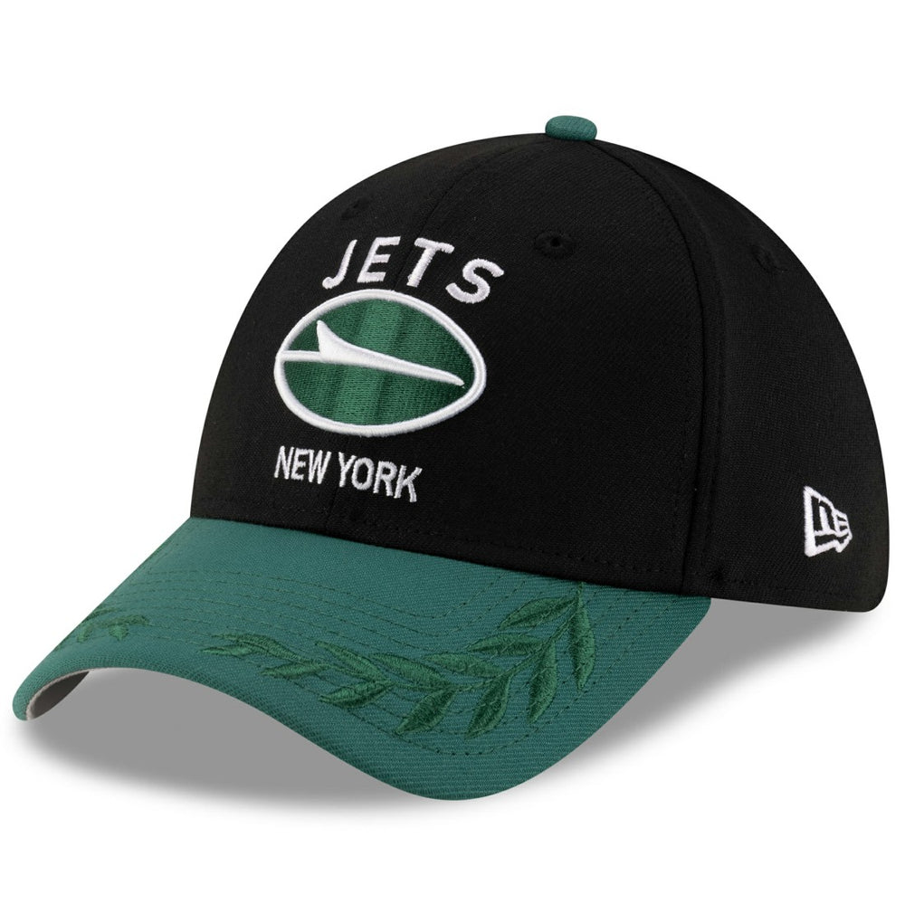New York Jets New Era 2025 NFL Draft 39THIRTY Flex Hat - Black/Green outlet