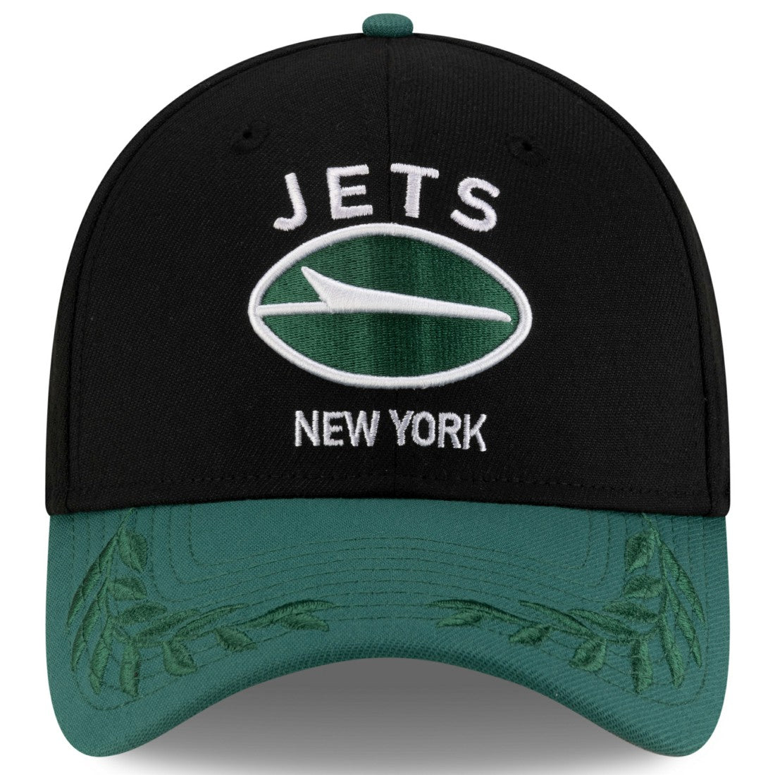 New York Jets New Era 2025 NFL Draft 39THIRTY Flex Hat - Black/Green outlet