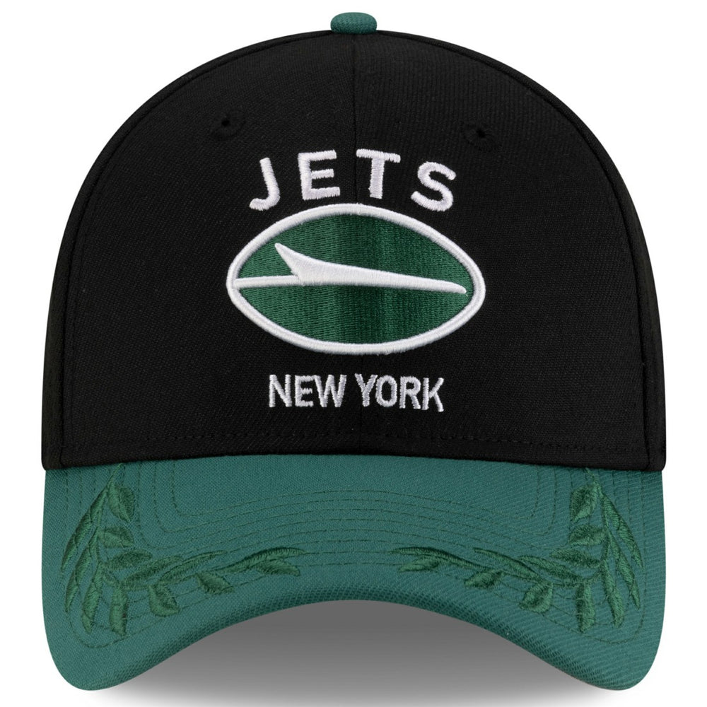 New York Jets New Era 2025 NFL Draft 39THIRTY Flex Hat - Black/Green outlet