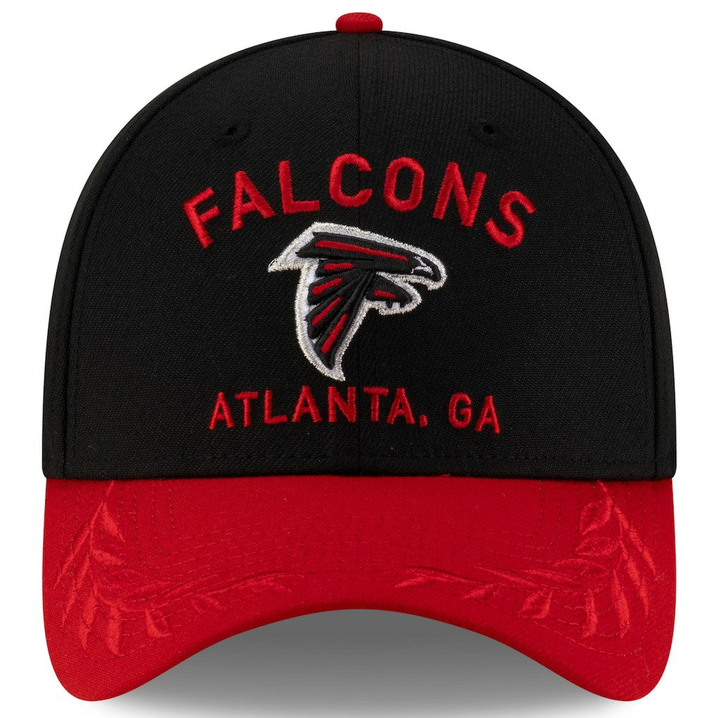 Atlanta Falcons New Era 2025 NFL Draft 39THIRTY Flex Hat - Black/Red cheap