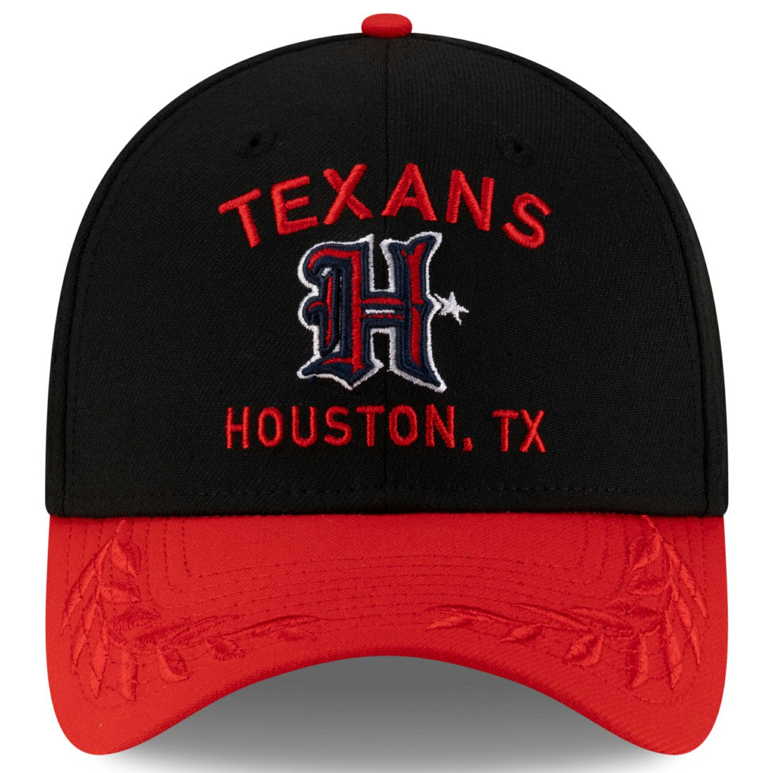Houston Texans New Era 2025 NFL Draft 39THIRTY Flex Hat - Black/Red on sale