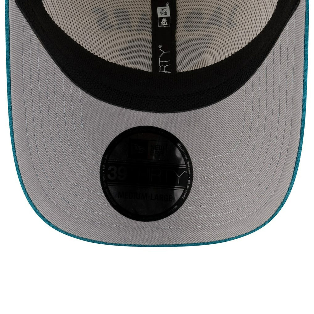 Jacksonville Jaguars New Era 2025 NFL Draft 39THIRTY Flex Hat - Cream/Teal sale