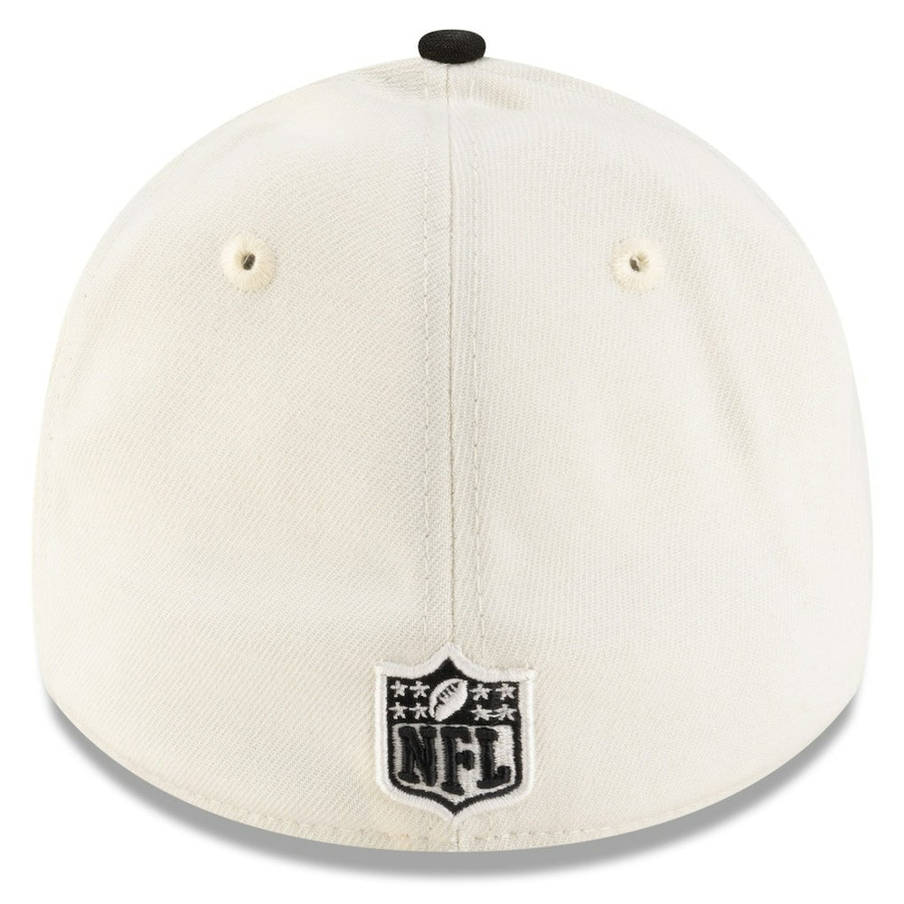 Atlanta Falcons New Era 2025 NFL Draft 39THIRTY Flex Hat - Cream/Black sale