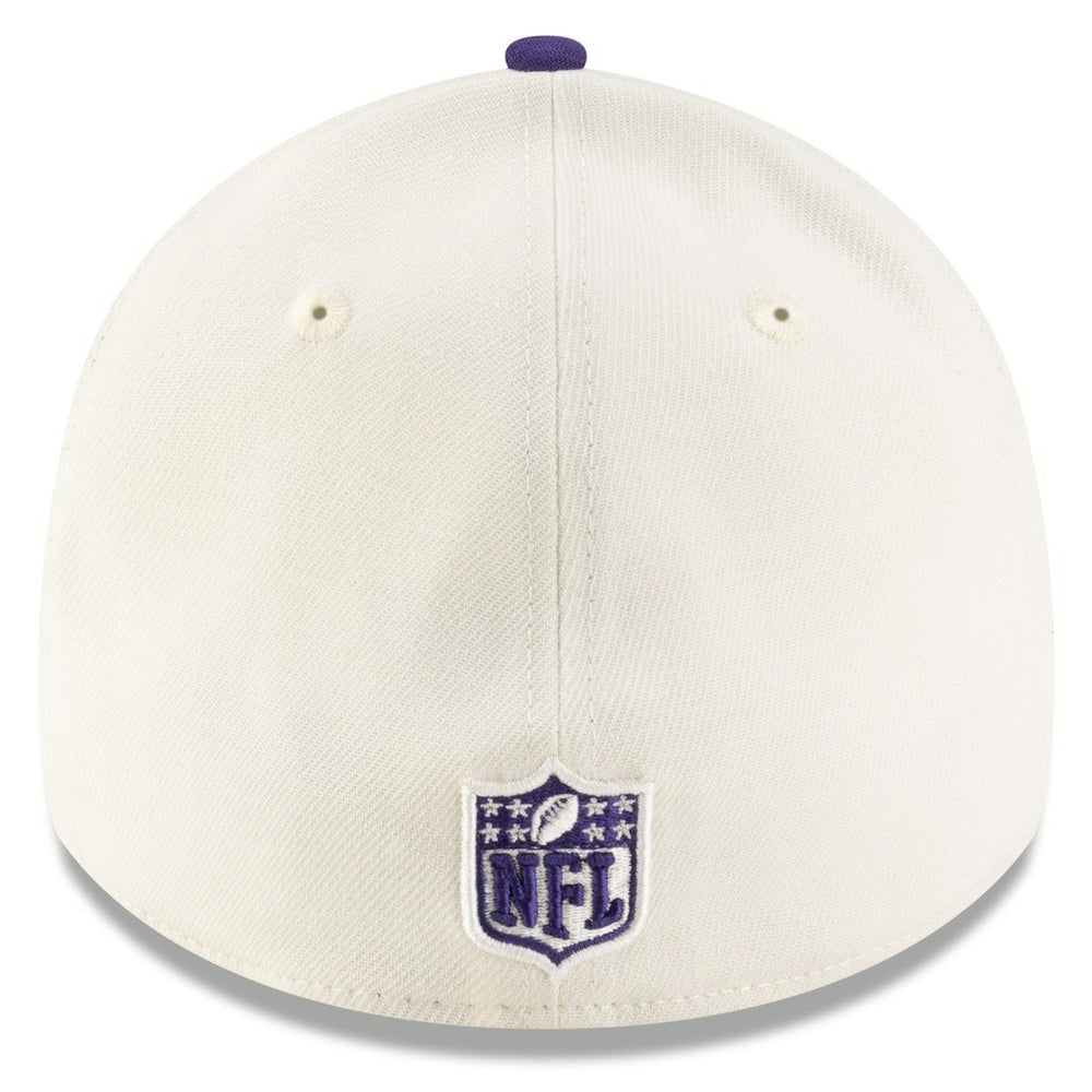 Baltimore Ravens New Era 2025 NFL Draft 39THIRTY Flex Hat - Cream/Purple discount