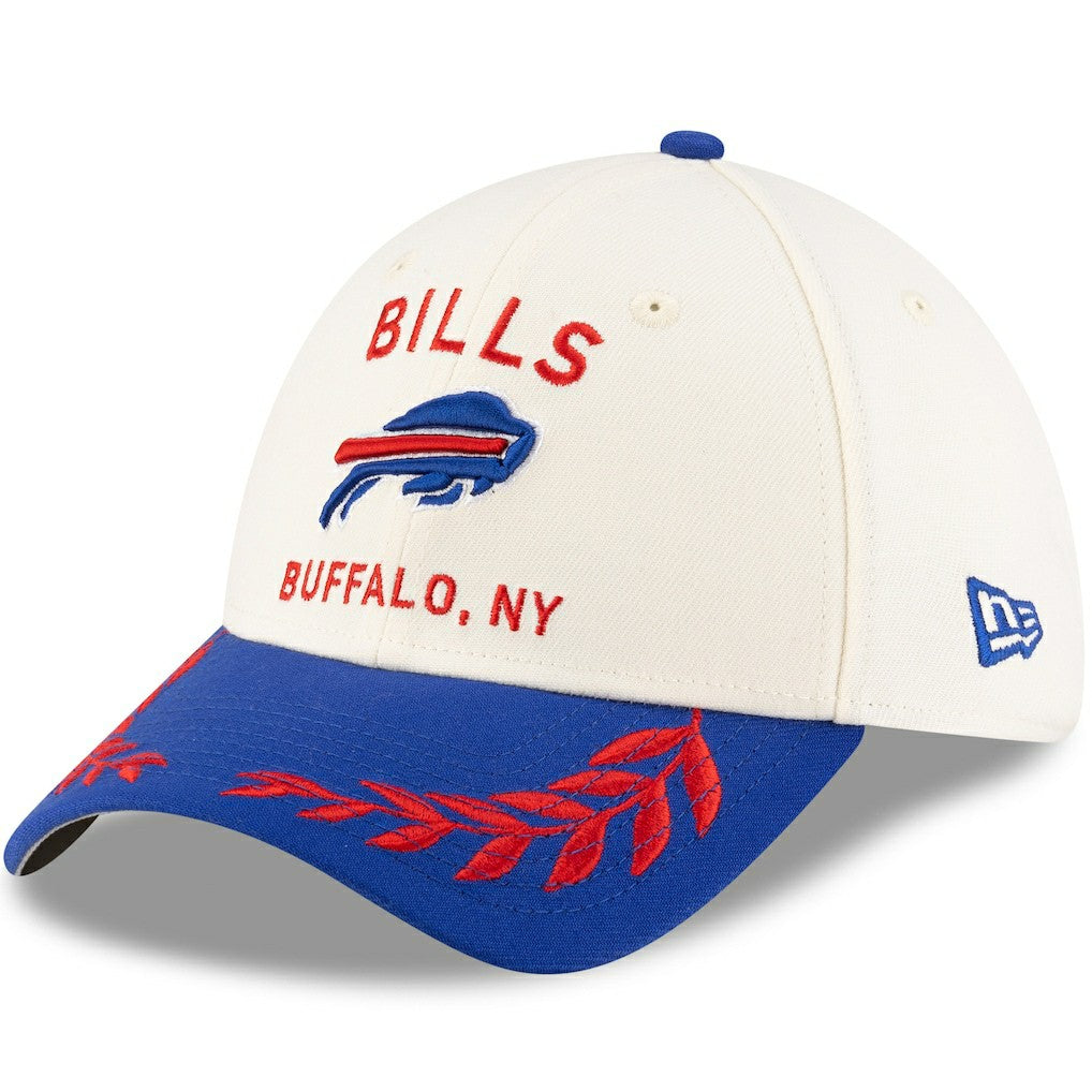 Buffalo Bills New Era 2025 NFL Draft 39THIRTY Flex Hat - Cream/Royal for sale