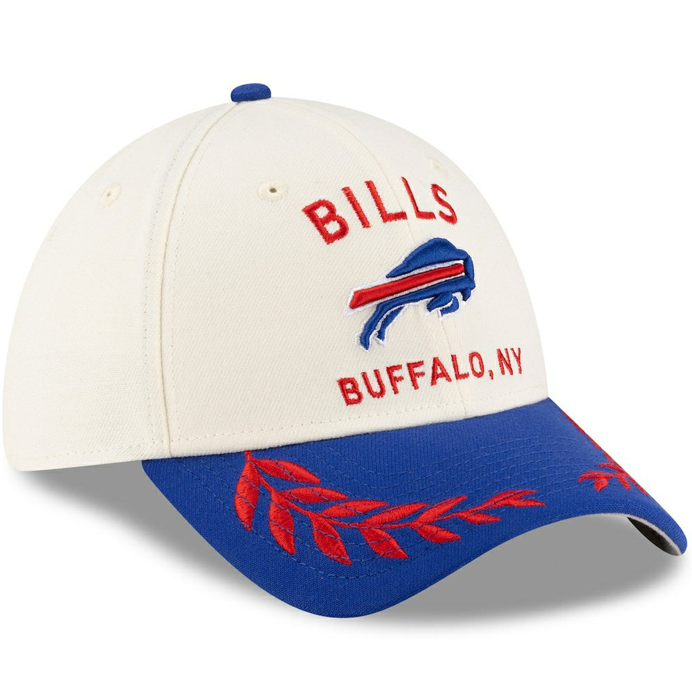 Buffalo Bills New Era 2025 NFL Draft 39THIRTY Flex Hat - Cream/Royal for sale