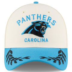 Carolina Panthers New Era 2025 NFL Draft 39THIRTY Flex Hat - Cream/Blue for sale