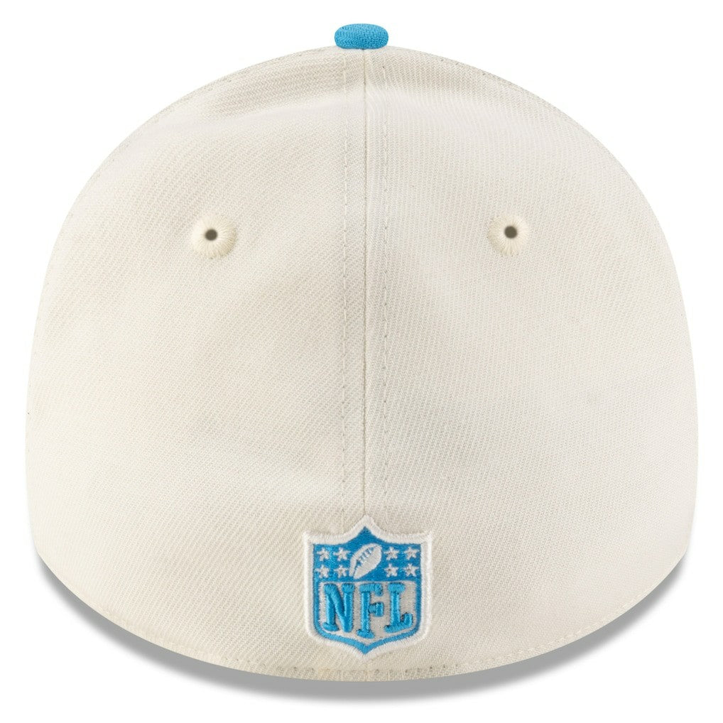 Carolina Panthers New Era 2025 NFL Draft 39THIRTY Flex Hat - Cream/Blue for sale