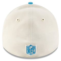 Carolina Panthers New Era 2025 NFL Draft 39THIRTY Flex Hat - Cream/Blue for sale