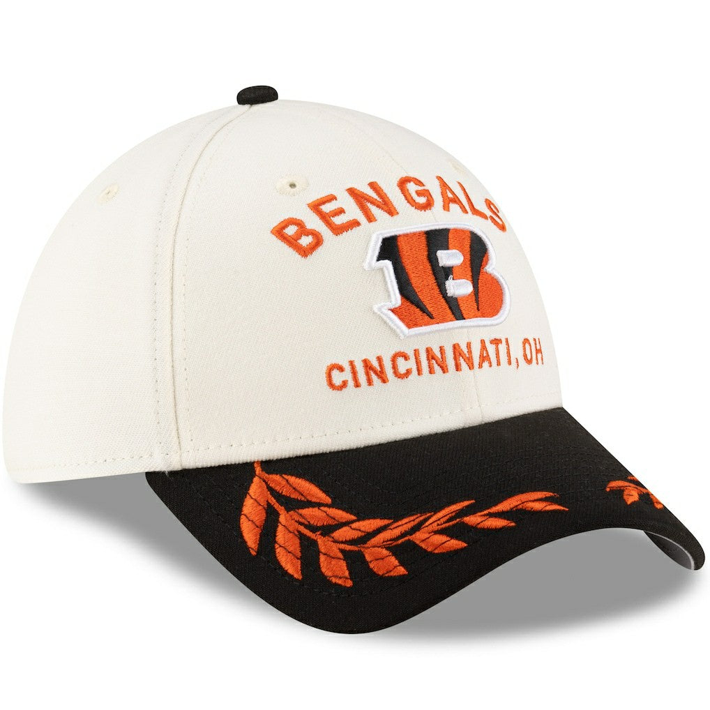 Cincinnati Bengals New Era 2025 NFL Draft 39THIRTY Flex Hat - Cream/Black discount