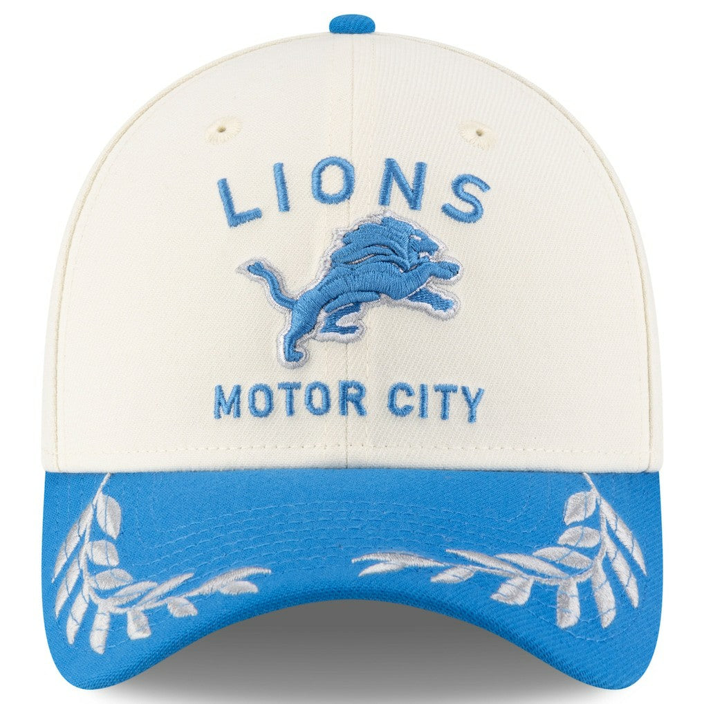 Detroit Lions New Era 2025 NFL Draft 39THIRTY Flex Hat - Cream/Blue online